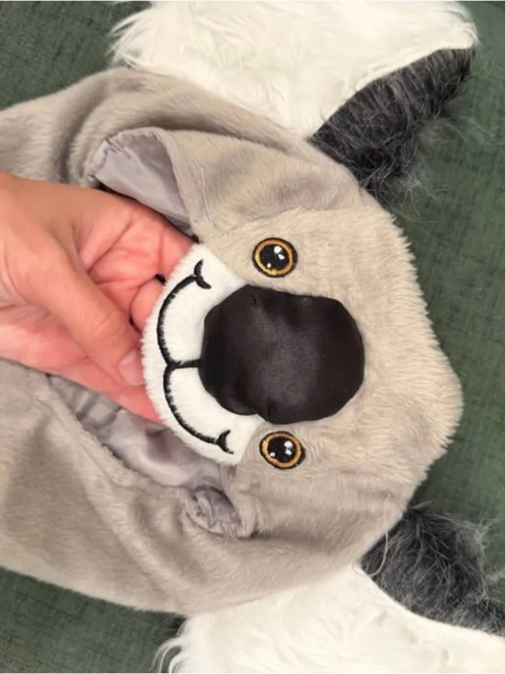 Gray & White Koala Baby Costume